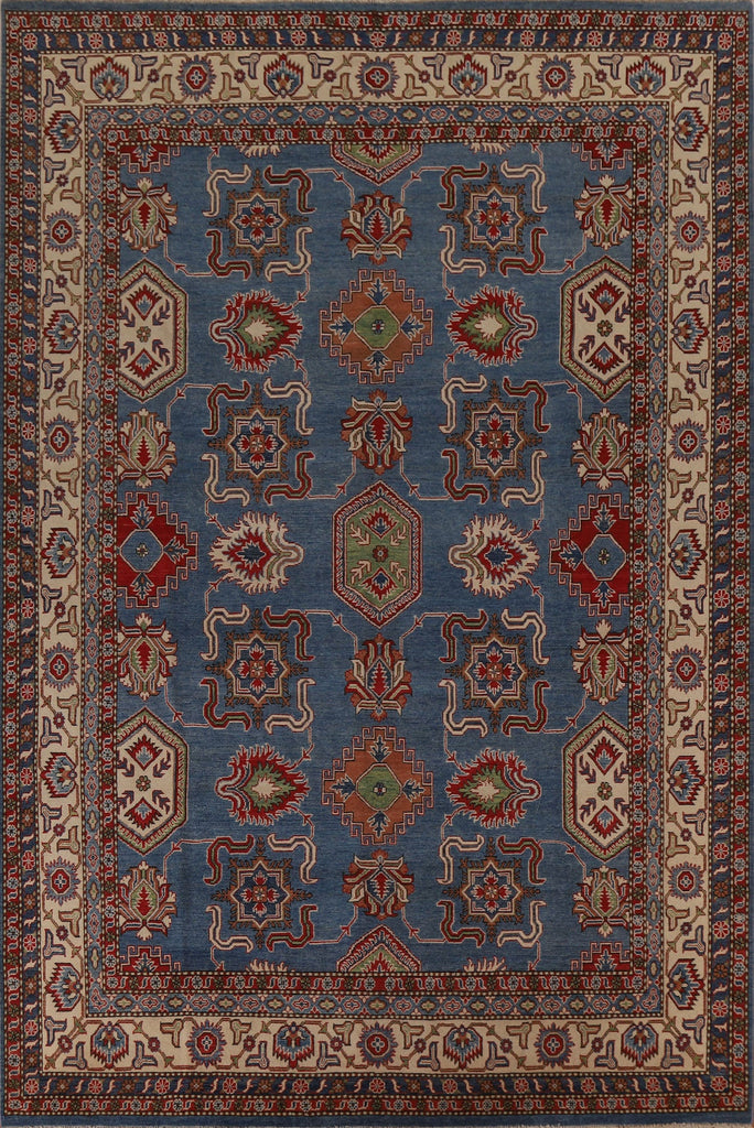 Geometric Kazak Oriental Area Rug 9x12