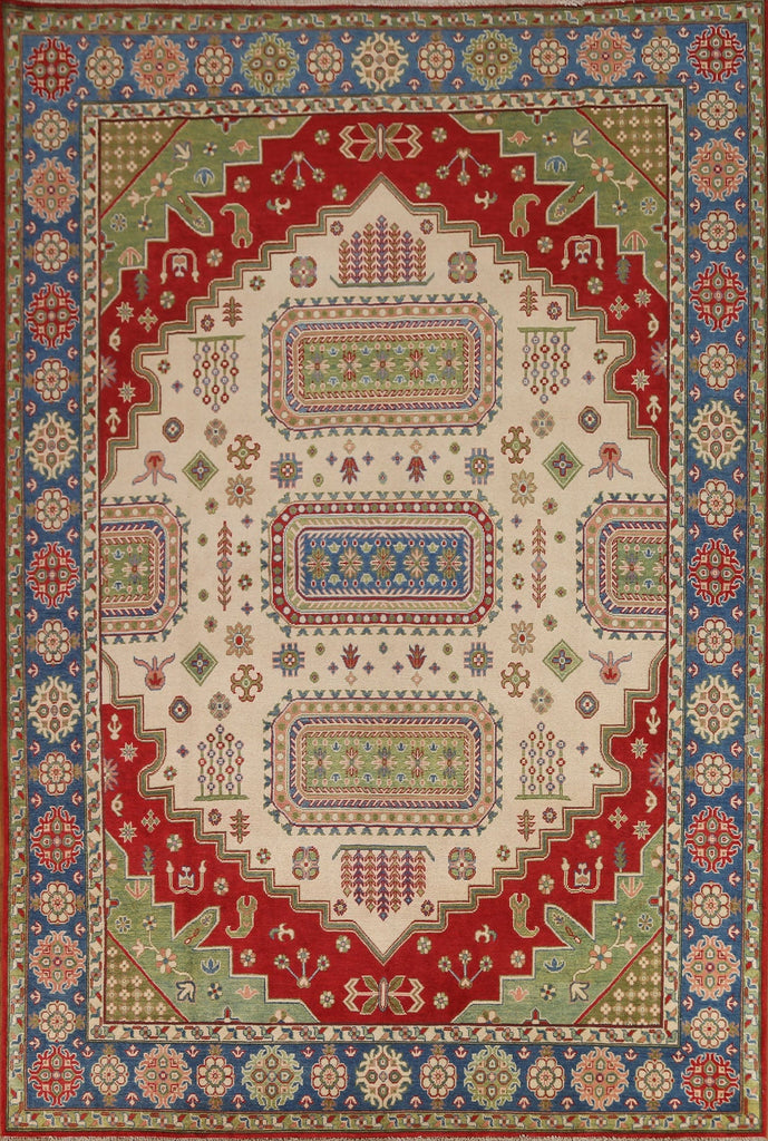 Geometric Kazak Handmade Area Rug 8x10