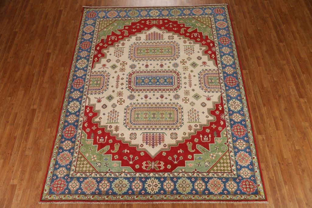 Geometric Kazak Handmade Area Rug 8x10