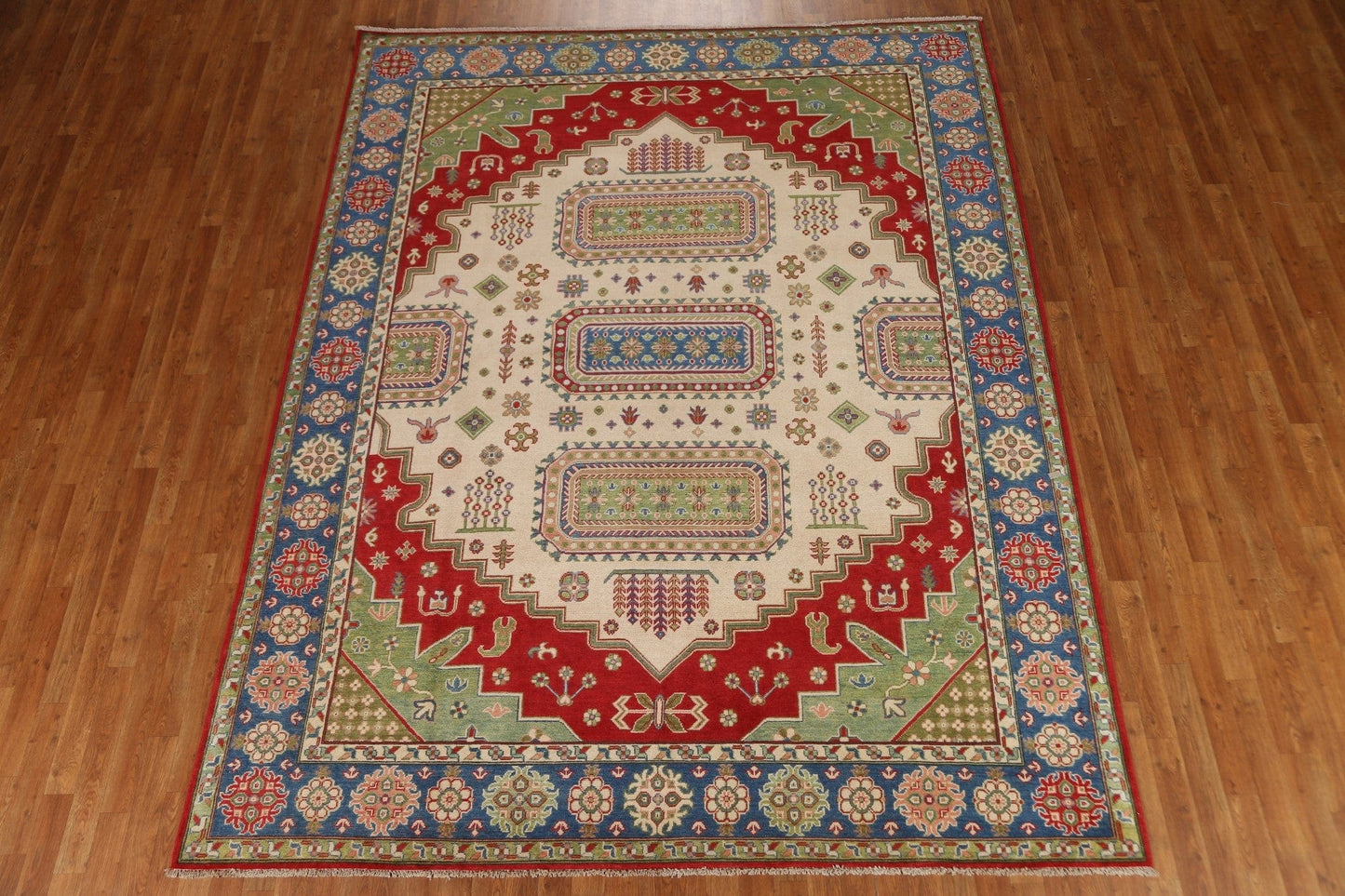 Geometric Kazak Handmade Area Rug 8x10