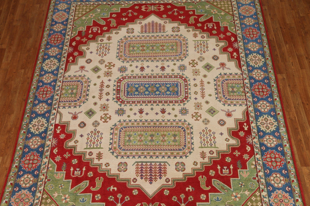 Geometric Kazak Handmade Area Rug 8x10