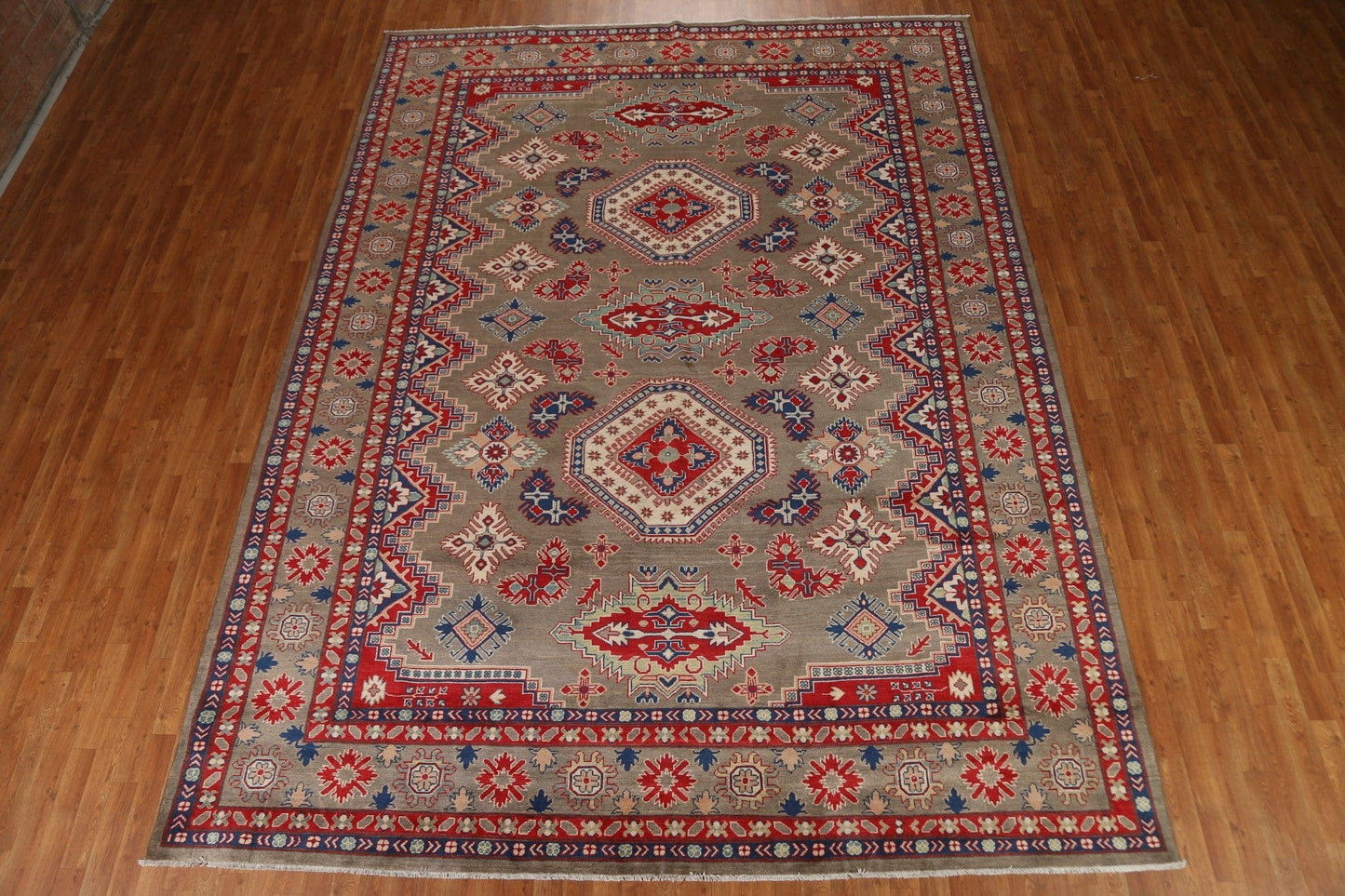 Geometric Kazak Oriental Area Rug 10x13