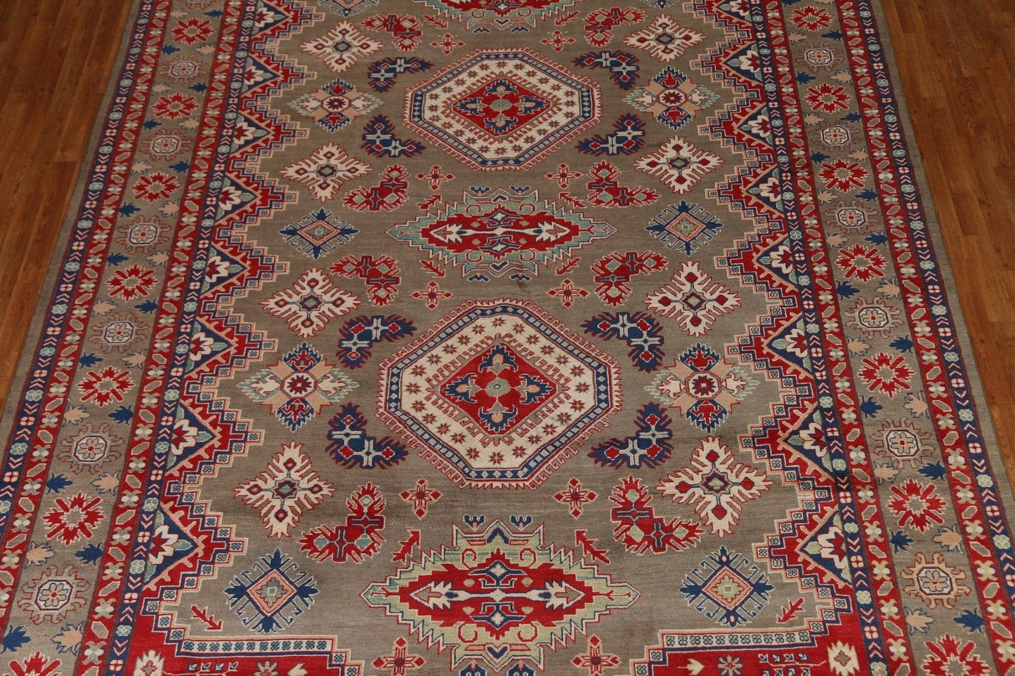 Geometric Kazak Oriental Area Rug 10x13