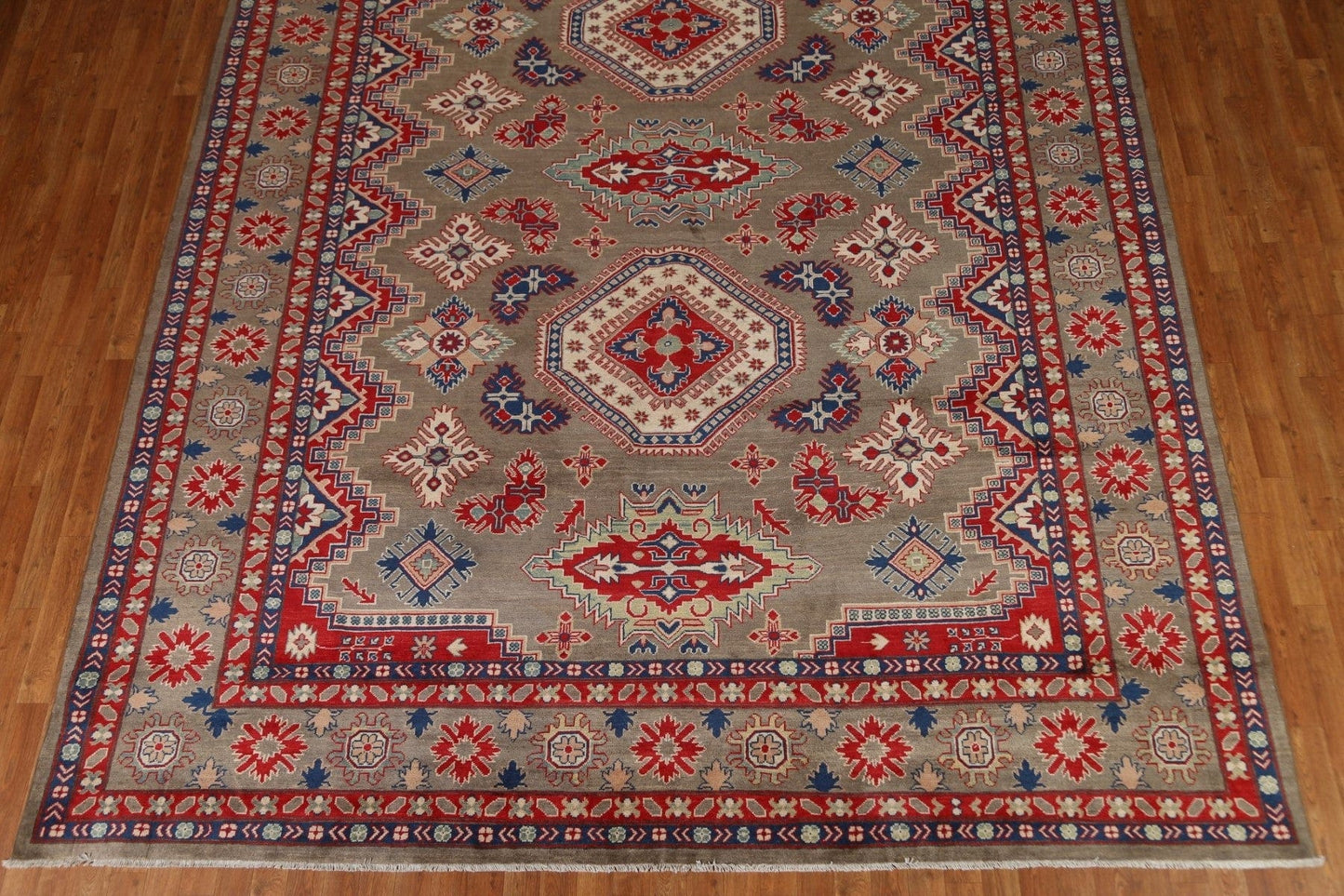 Geometric Kazak Oriental Area Rug 10x13