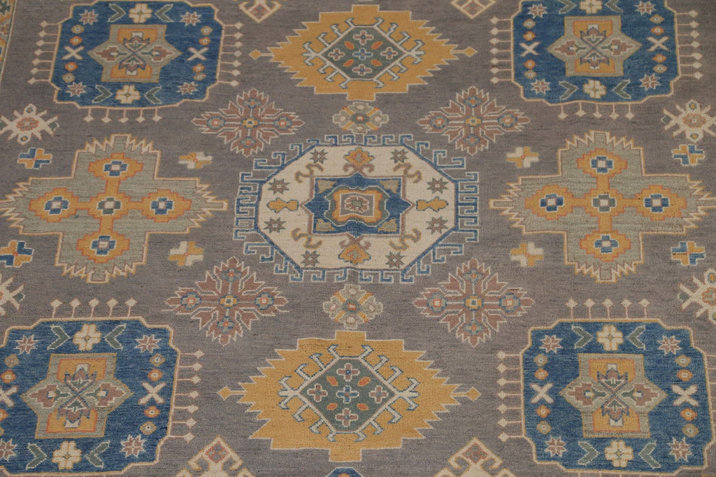 Geometric Kazak Oriental Area Rug 9x12