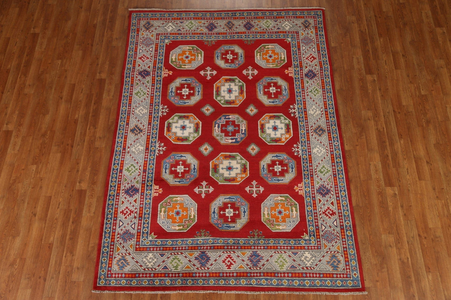 Elephant Foot Kazak Oriental Area Rug 6x8