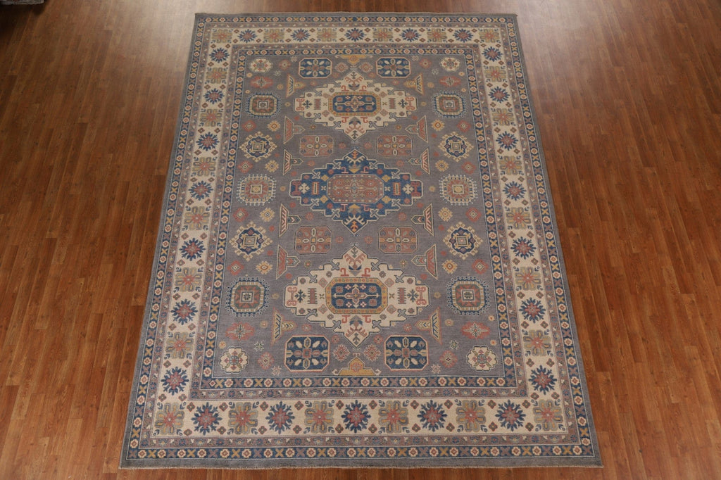 Geometric Kazak Oriental Area Rug 9x12