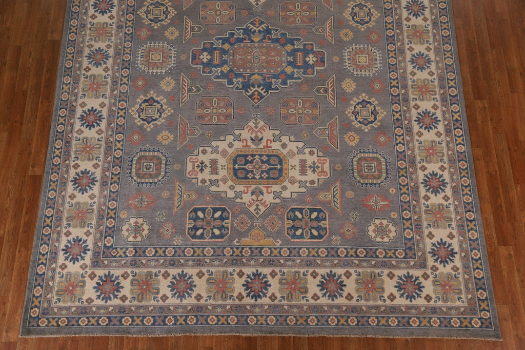 Geometric Kazak Oriental Area Rug 9x12