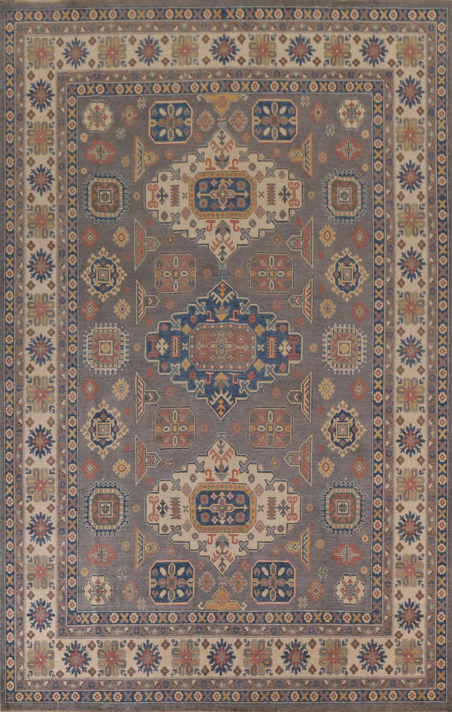 Geometric Kazak Oriental Area Rug 9x12