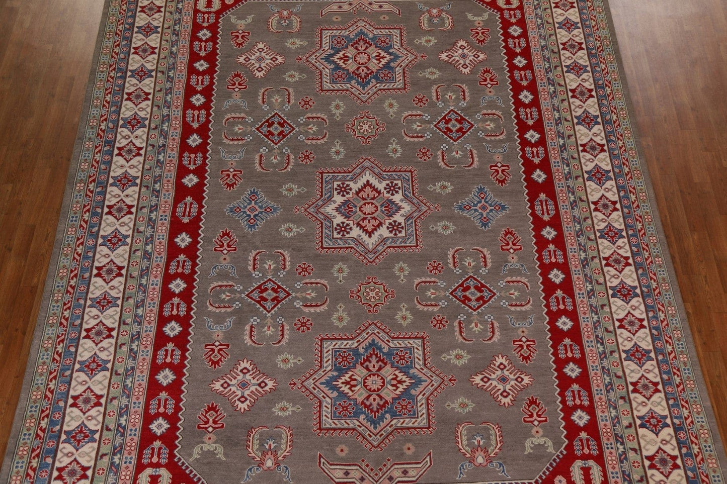 Geometric Kazak Oriental Area Rug 10x13