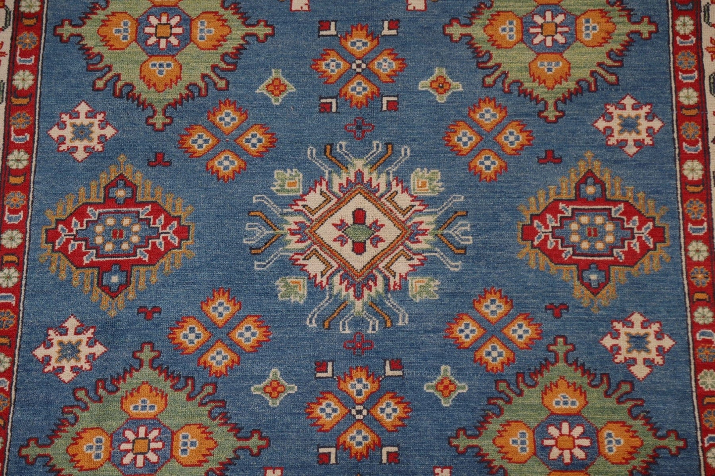 Blue Kazak Oriental Area Rug 6x9