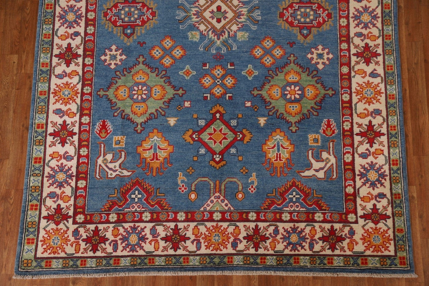 Blue Kazak Oriental Area Rug 6x9