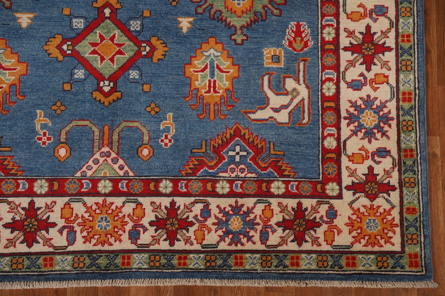 Blue Kazak Oriental Area Rug 6x9