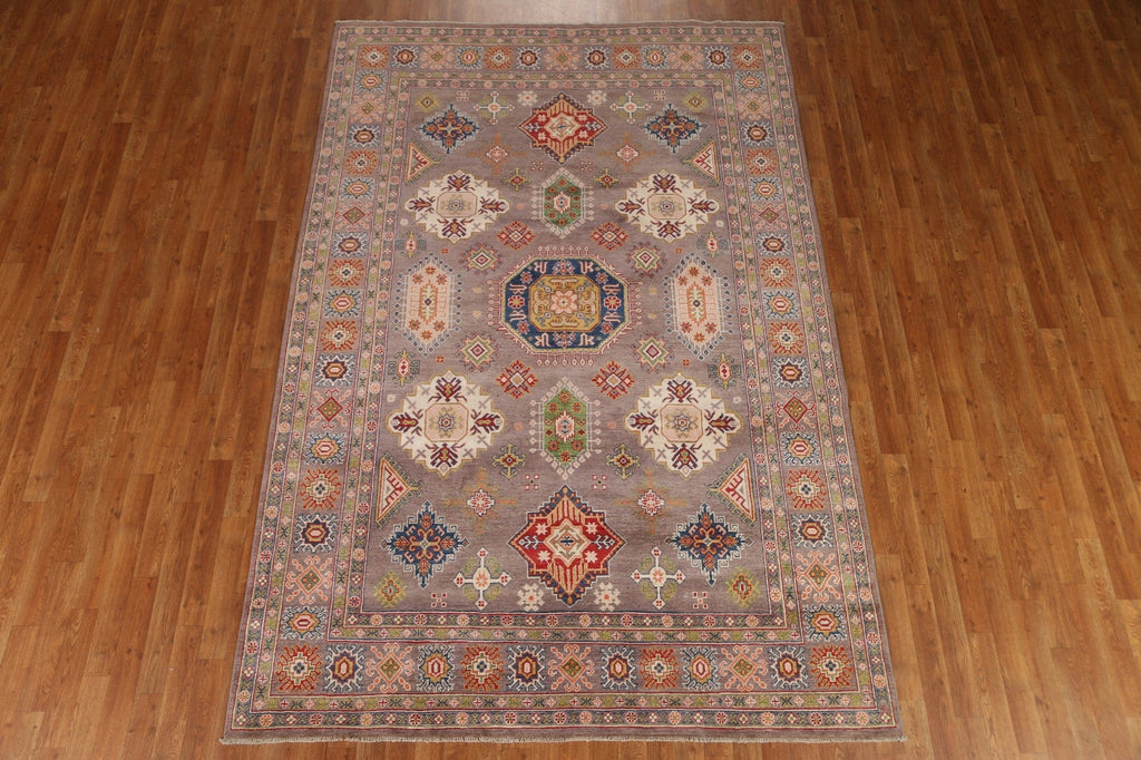 Geometric Kazak Handmade Area Rug 7x10