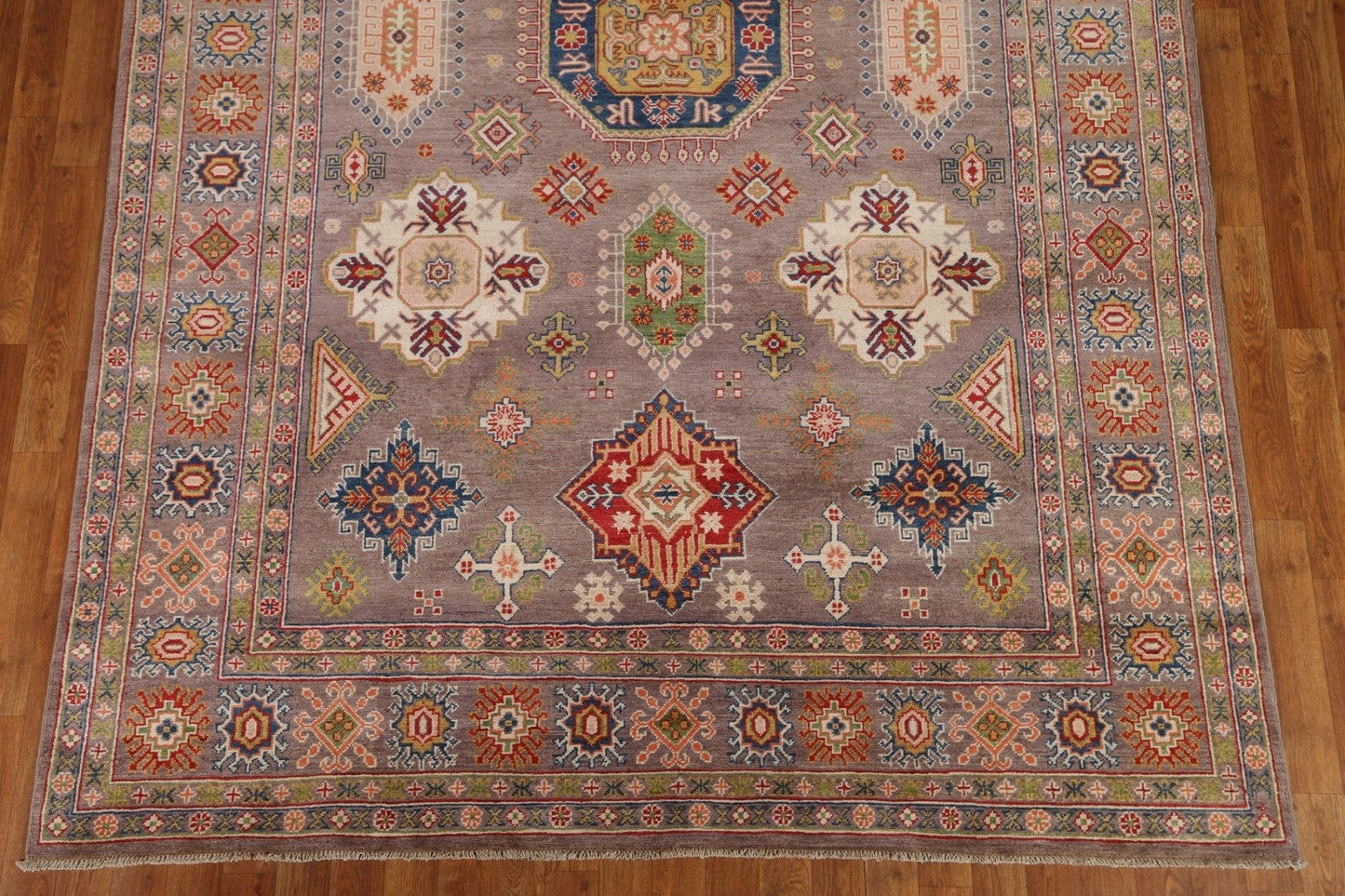 Geometric Kazak Handmade Area Rug 7x10