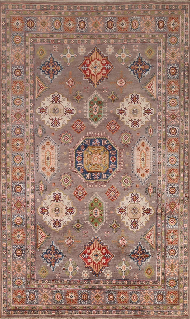 Geometric Kazak Handmade Area Rug 7x10