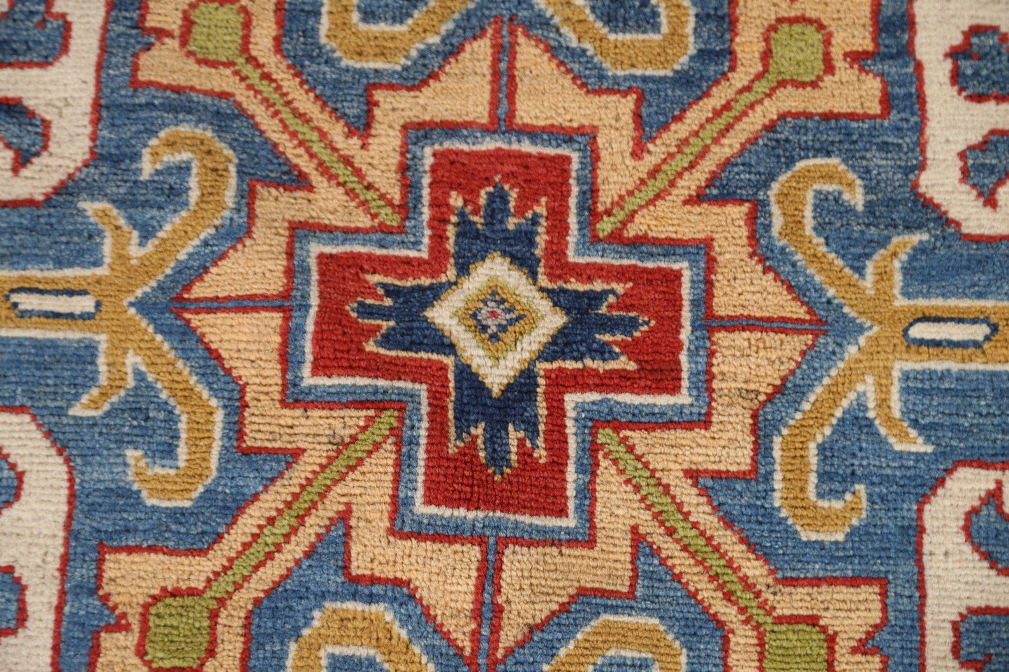 Geometric Kazak Round Area Rug 8x8