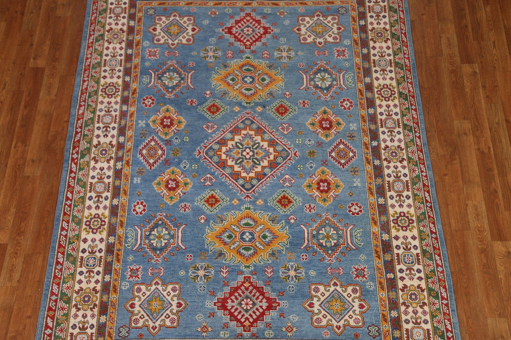 Geometric Kazak Oriental Area Rug 6x8