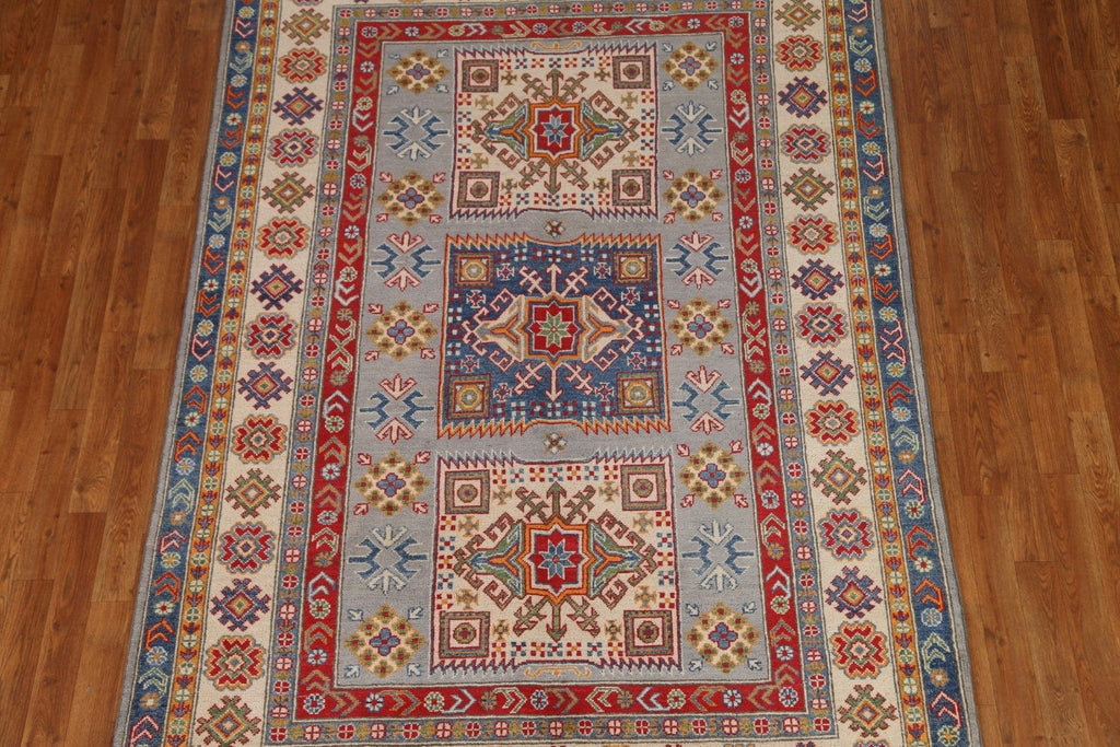 Geometric Kazak Oriental Area Rug 6x8