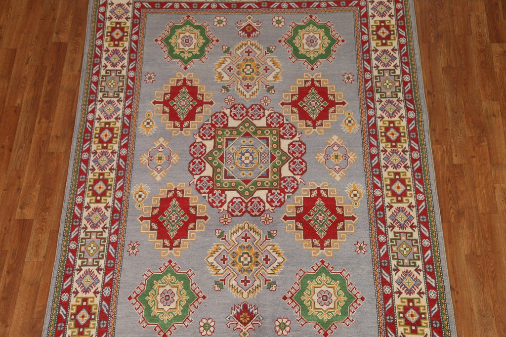 Geometric Kazak Wool Area Rug 6x8