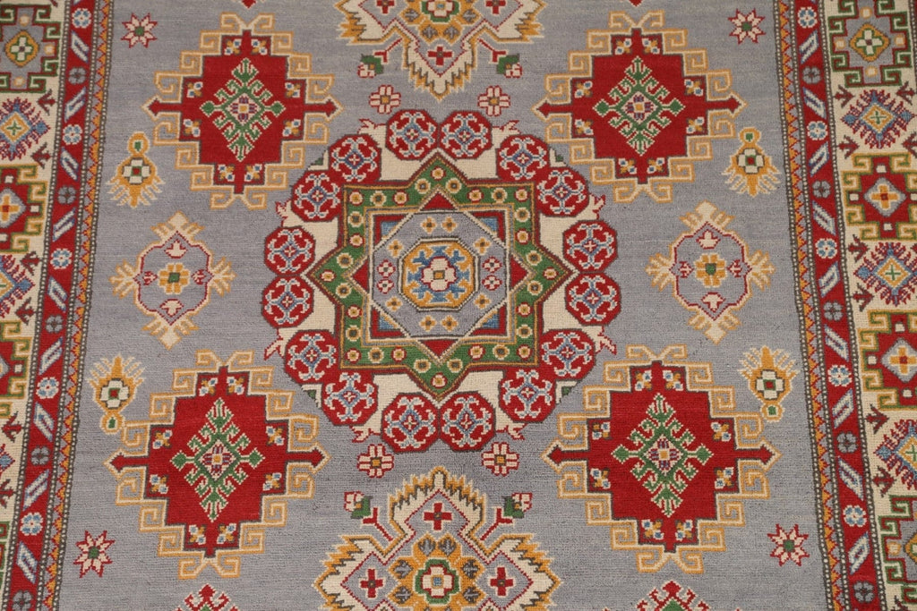 Geometric Kazak Wool Area Rug 6x8