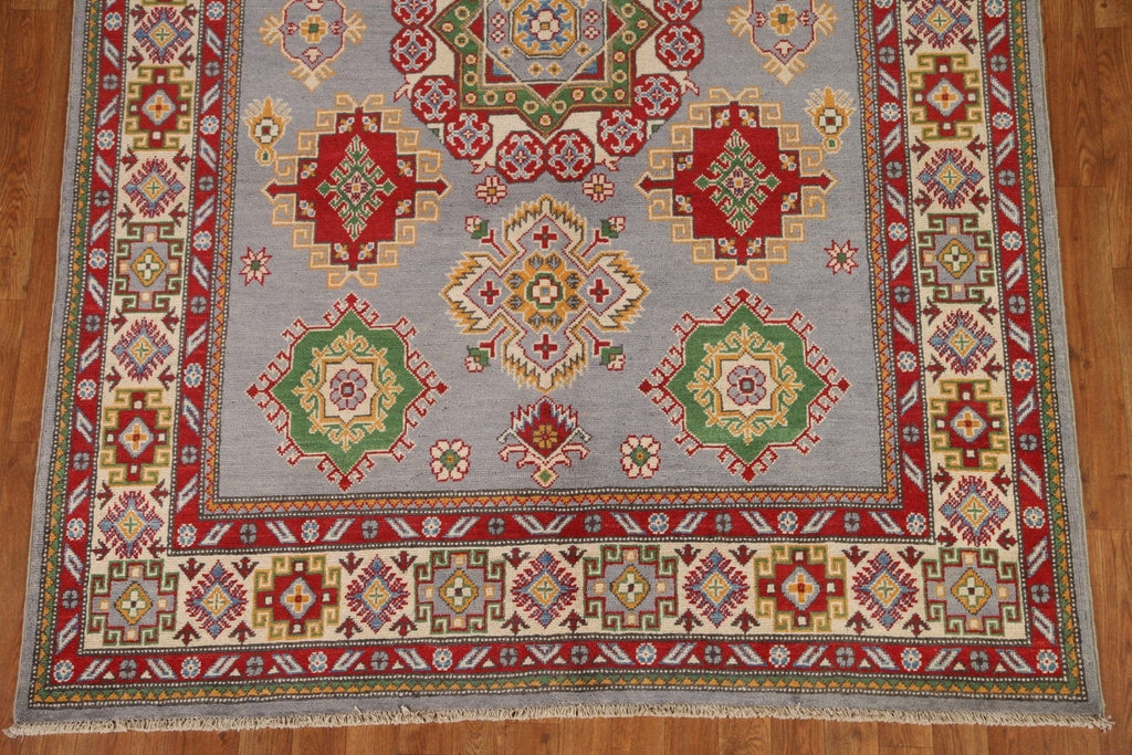 Geometric Kazak Wool Area Rug 6x8