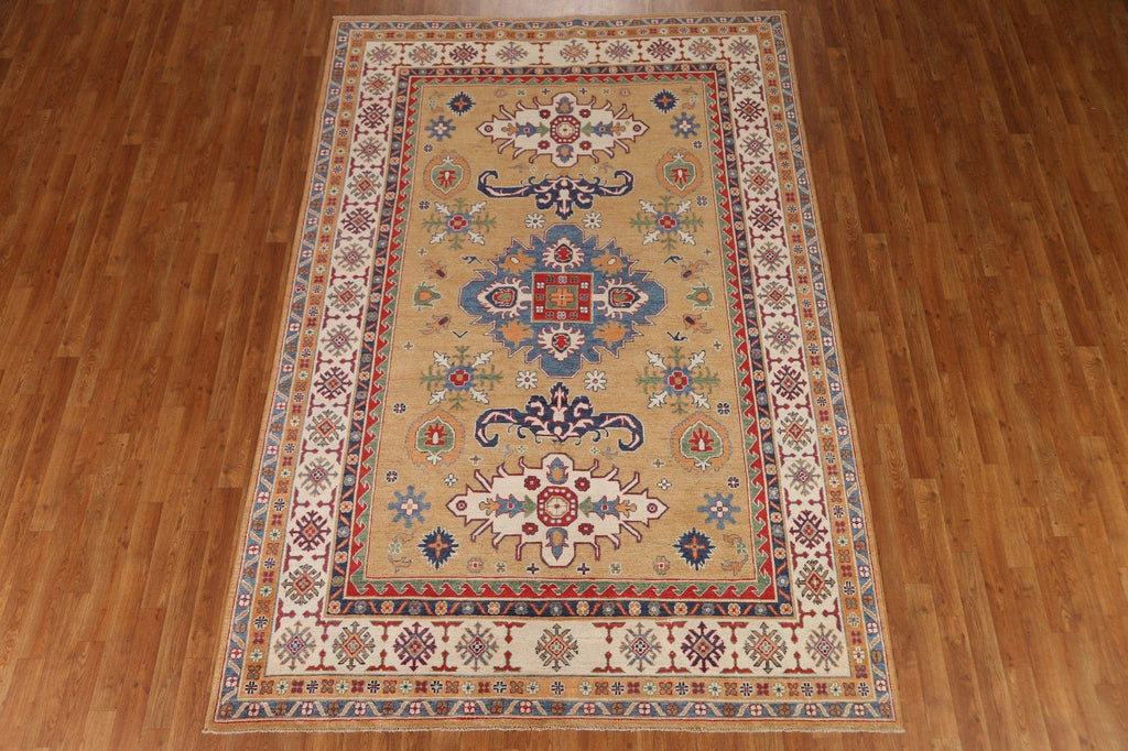 Geometric Kazak Oriental Area Rug 7x10