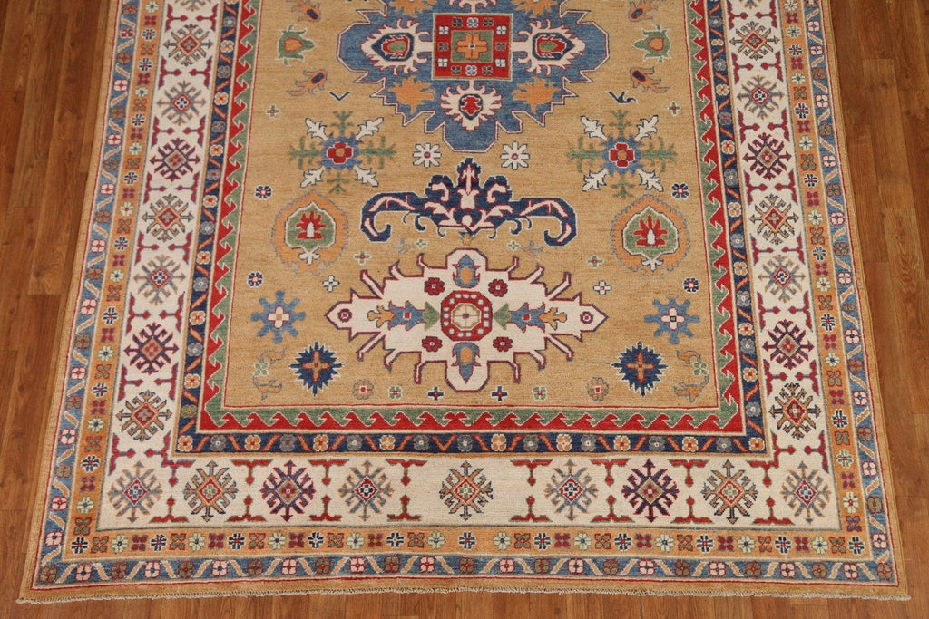 Geometric Kazak Oriental Area Rug 7x10