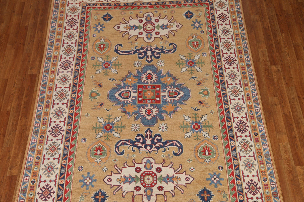 Geometric Kazak Oriental Area Rug 7x10