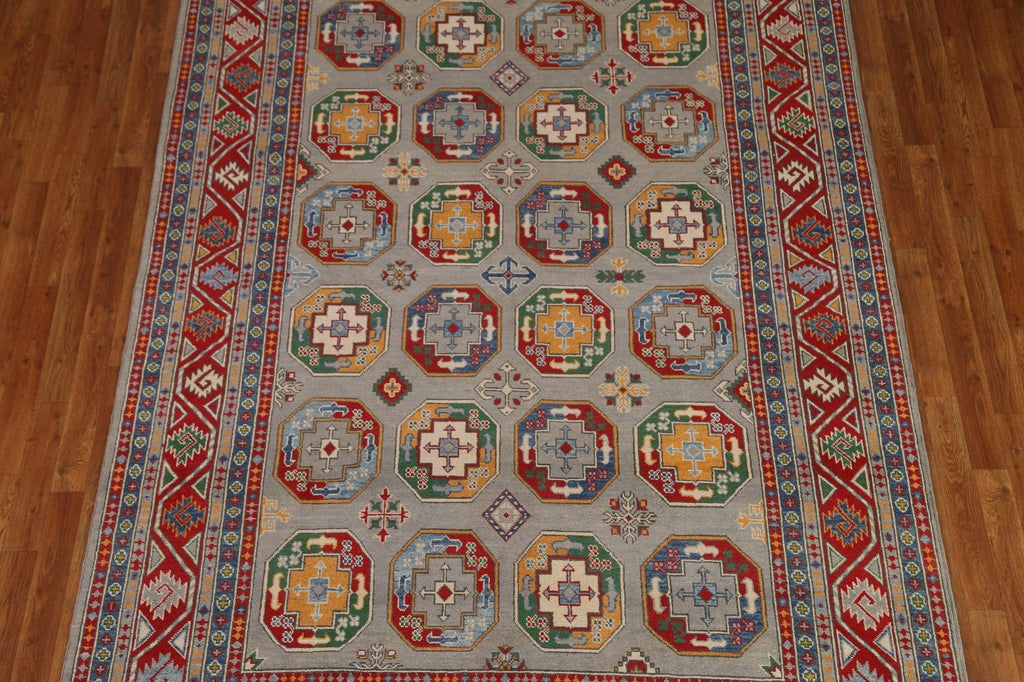 Geometric Kazak Handmade Area Rug 7x10