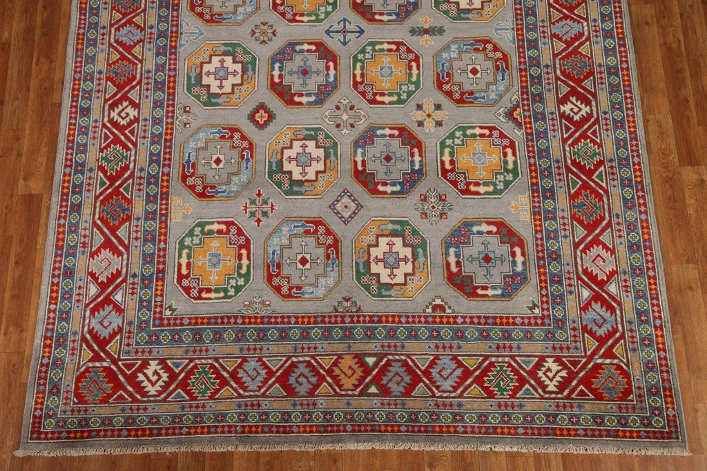 Geometric Kazak Handmade Area Rug 7x10