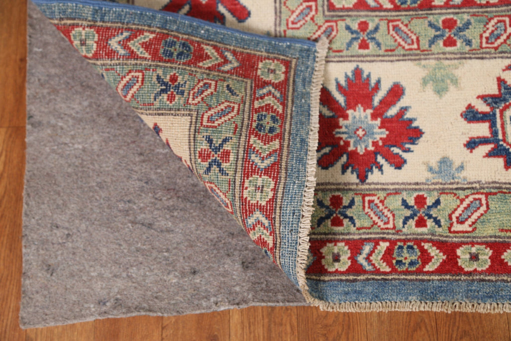 All-Over Blue Kazak Handmade Area Rug 9x12