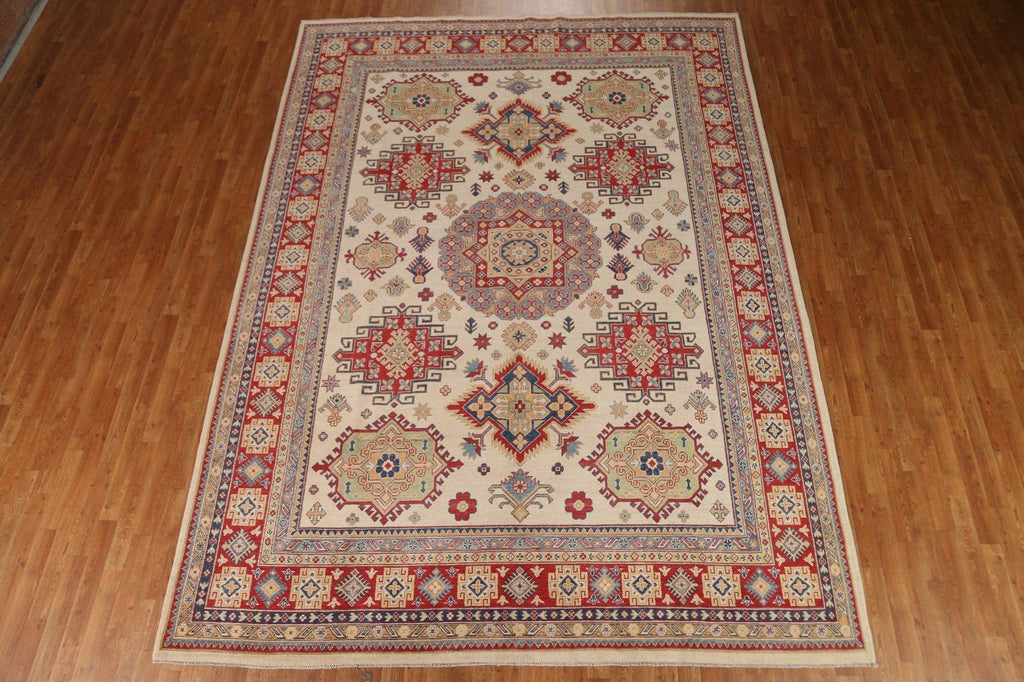 Geometric Kazak Oriental Area Rug 9x12