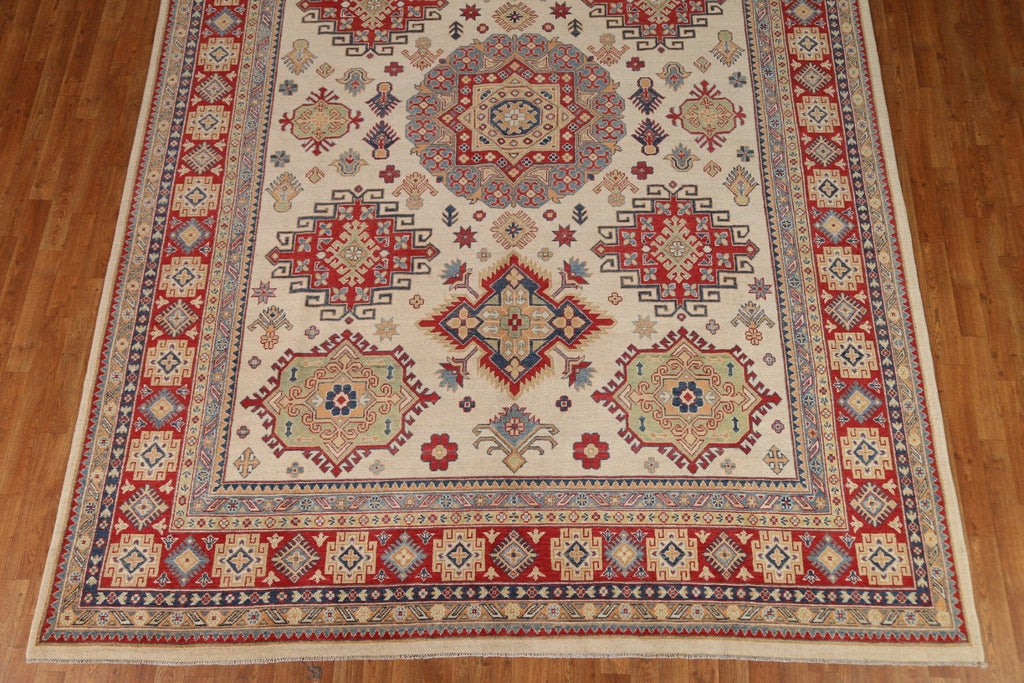 Geometric Kazak Oriental Area Rug 9x12