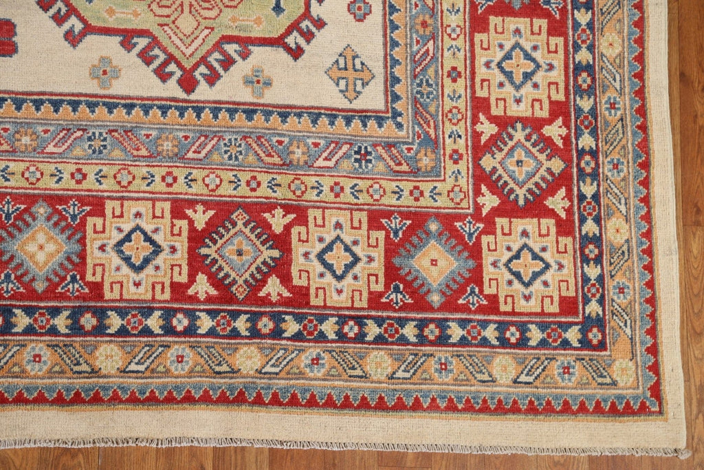 Geometric Kazak Oriental Area Rug 9x12