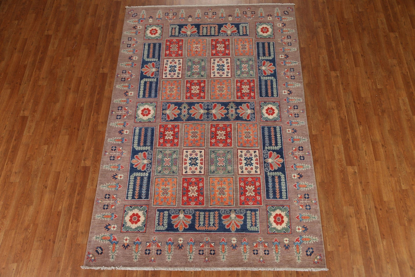 Garden Design Kazak Oriental Area Rug 6x9