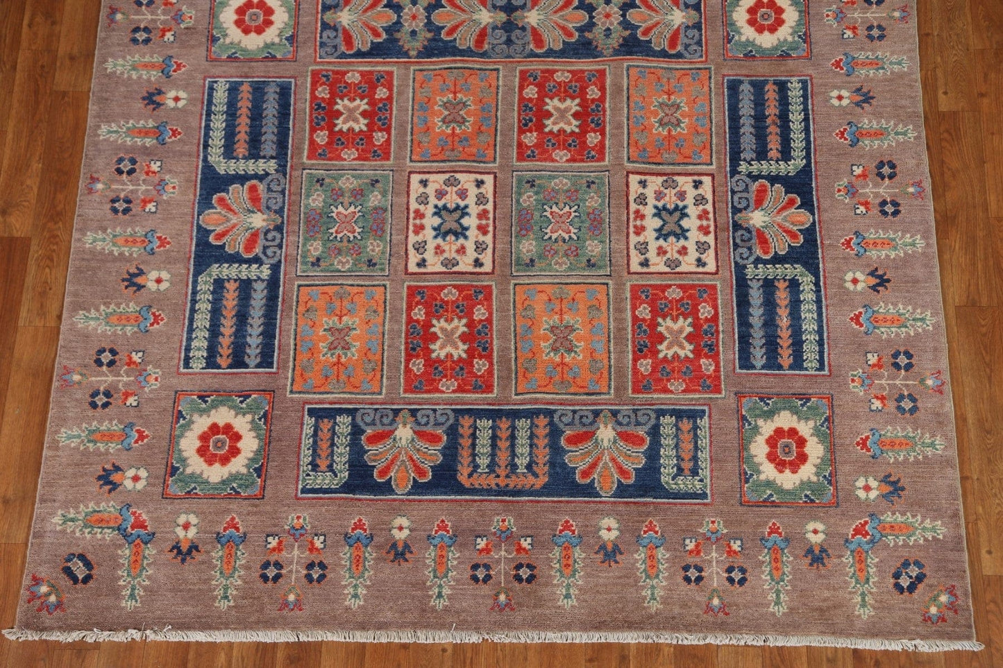 Garden Design Kazak Oriental Area Rug 6x9