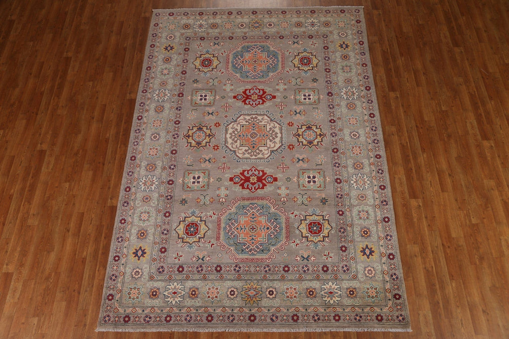 Geometric Kazak Oriental Area Rug 7x10