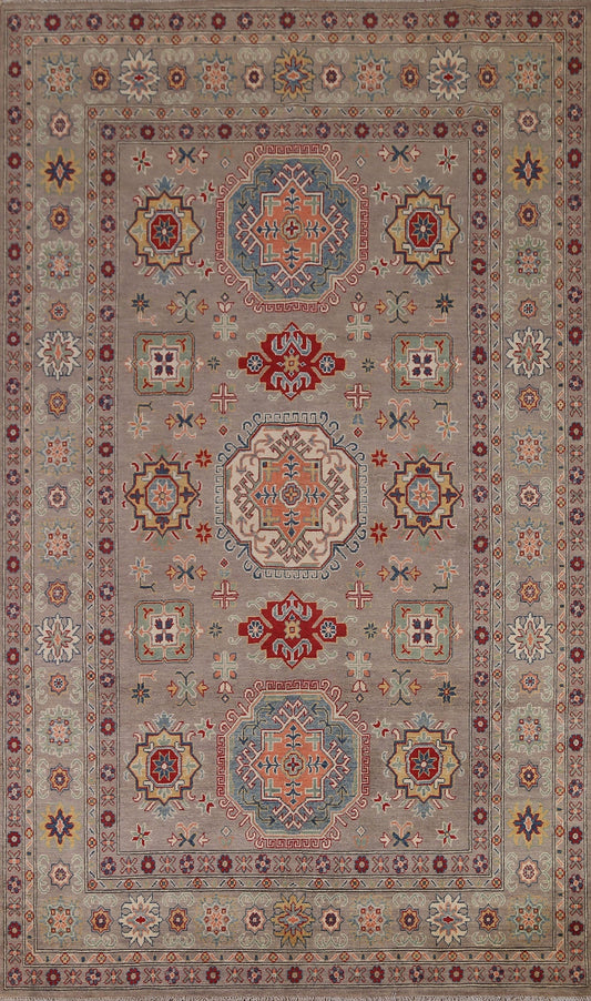 Geometric Kazak Oriental Area Rug 7x10