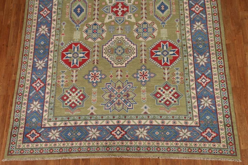 Green Kazak Geometric Area Rug 6x10