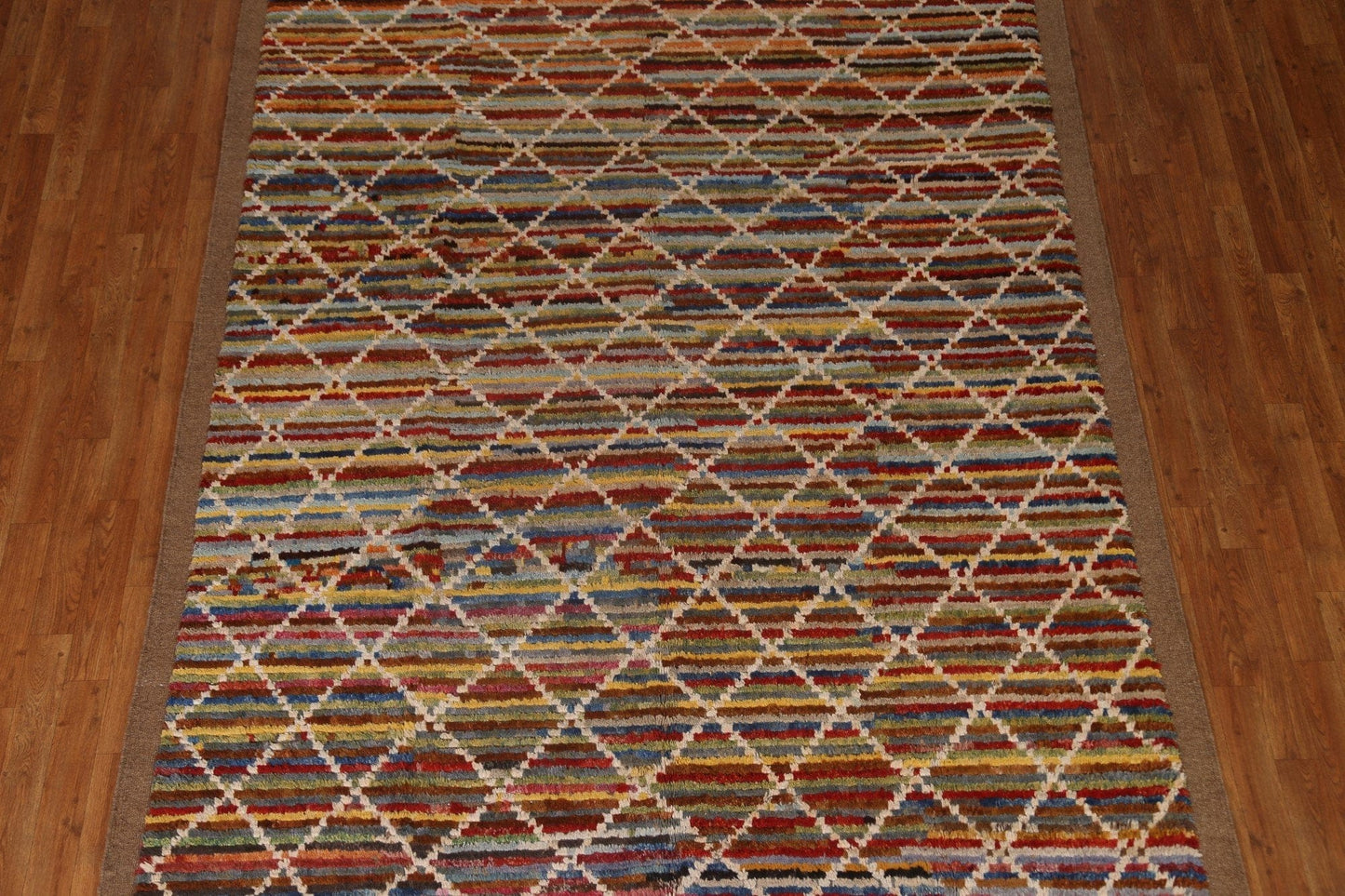 Trellis Gabbeh Kashkoli Oriental Area Rug 7x10