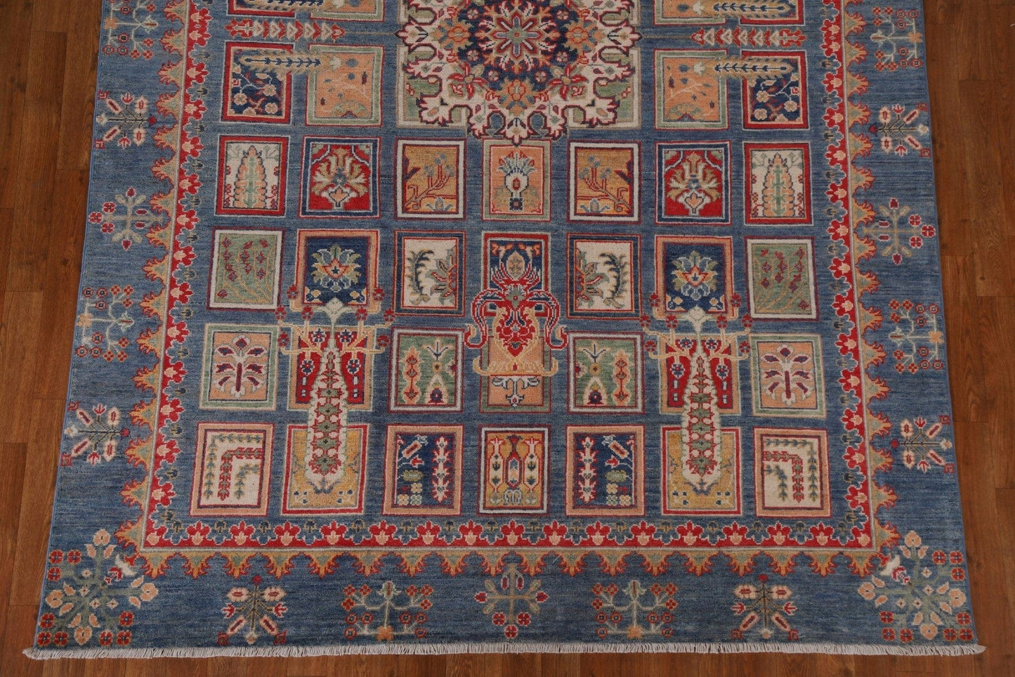 Garden Design Kazak Handmade Area Rug 7x10