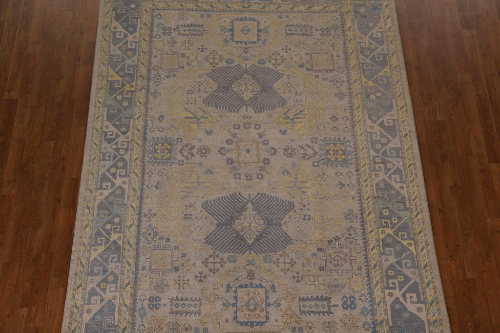 Geometric Kazak Oriental Area Rug 7x10