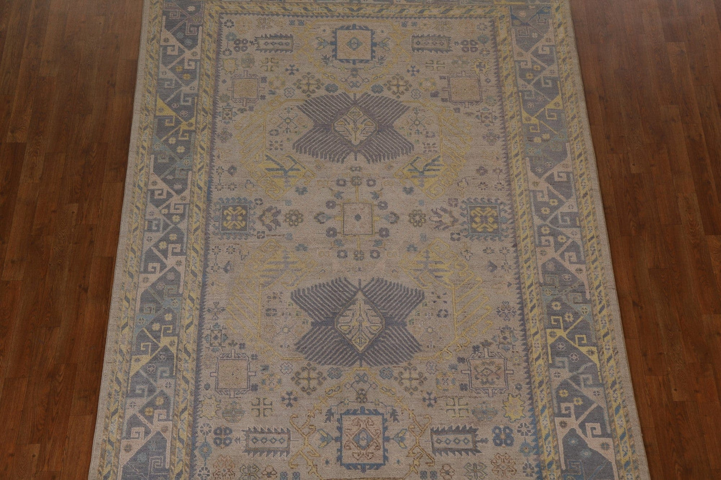 Geometric Kazak Oriental Area Rug 7x10