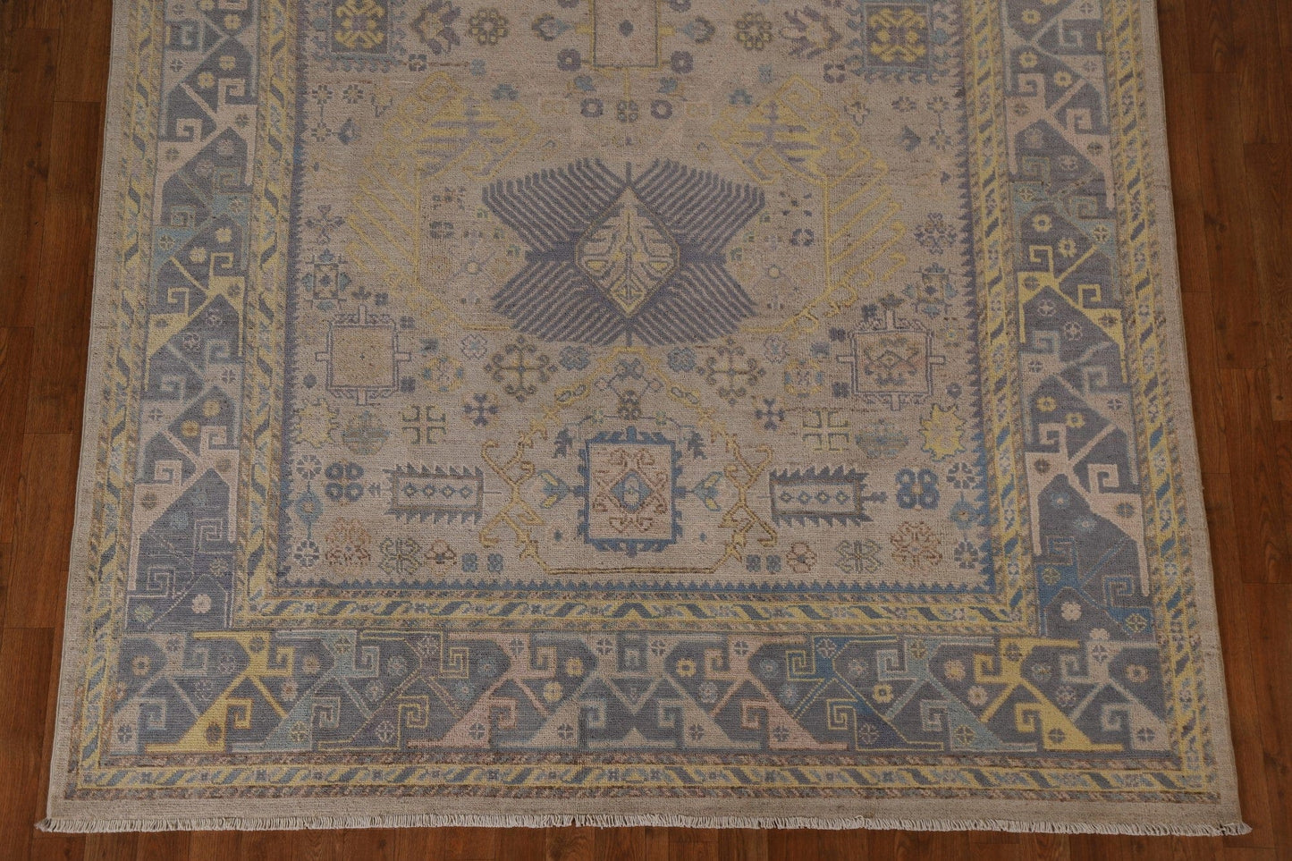 Geometric Kazak Oriental Area Rug 7x10