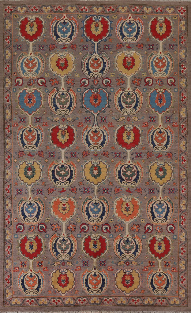 All-Over Kazak Handmade Area Rug 7x10