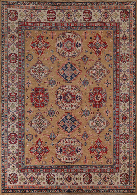 Geometric Kazak Oriental Area Rug 8x10