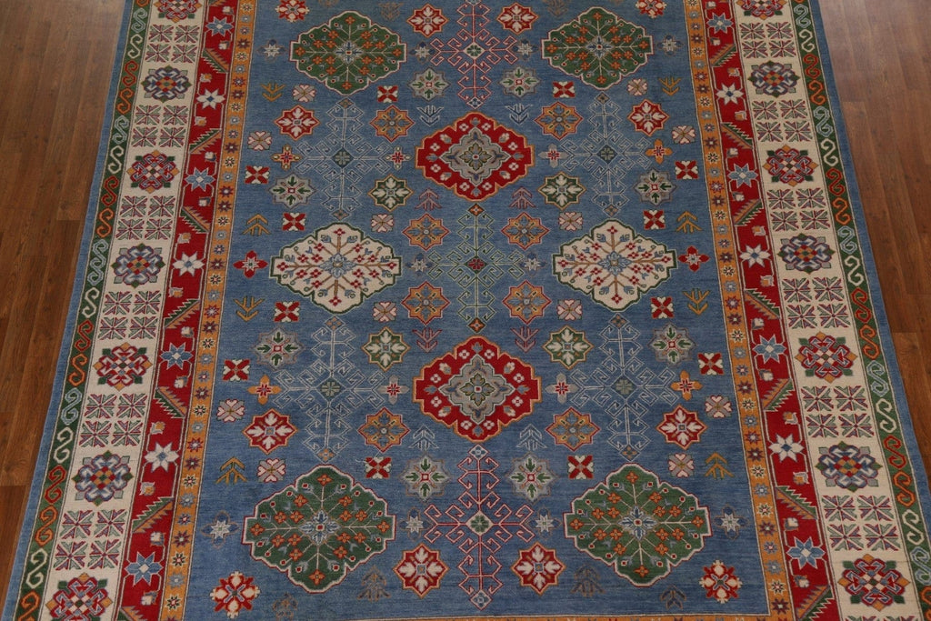 Geometric Kazak Oriental Area Rug 9x12