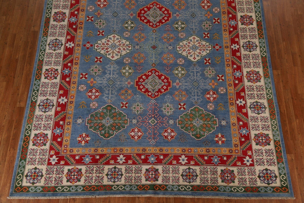 Geometric Kazak Oriental Area Rug 9x12