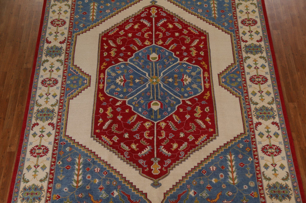 Geometric Kazak Oriental Area Rug 9x12